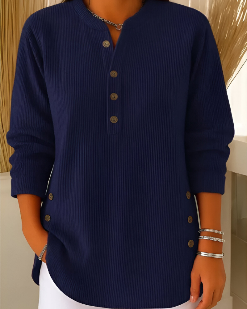 Eva – nowoczesny pleciony top z długimi rękawami