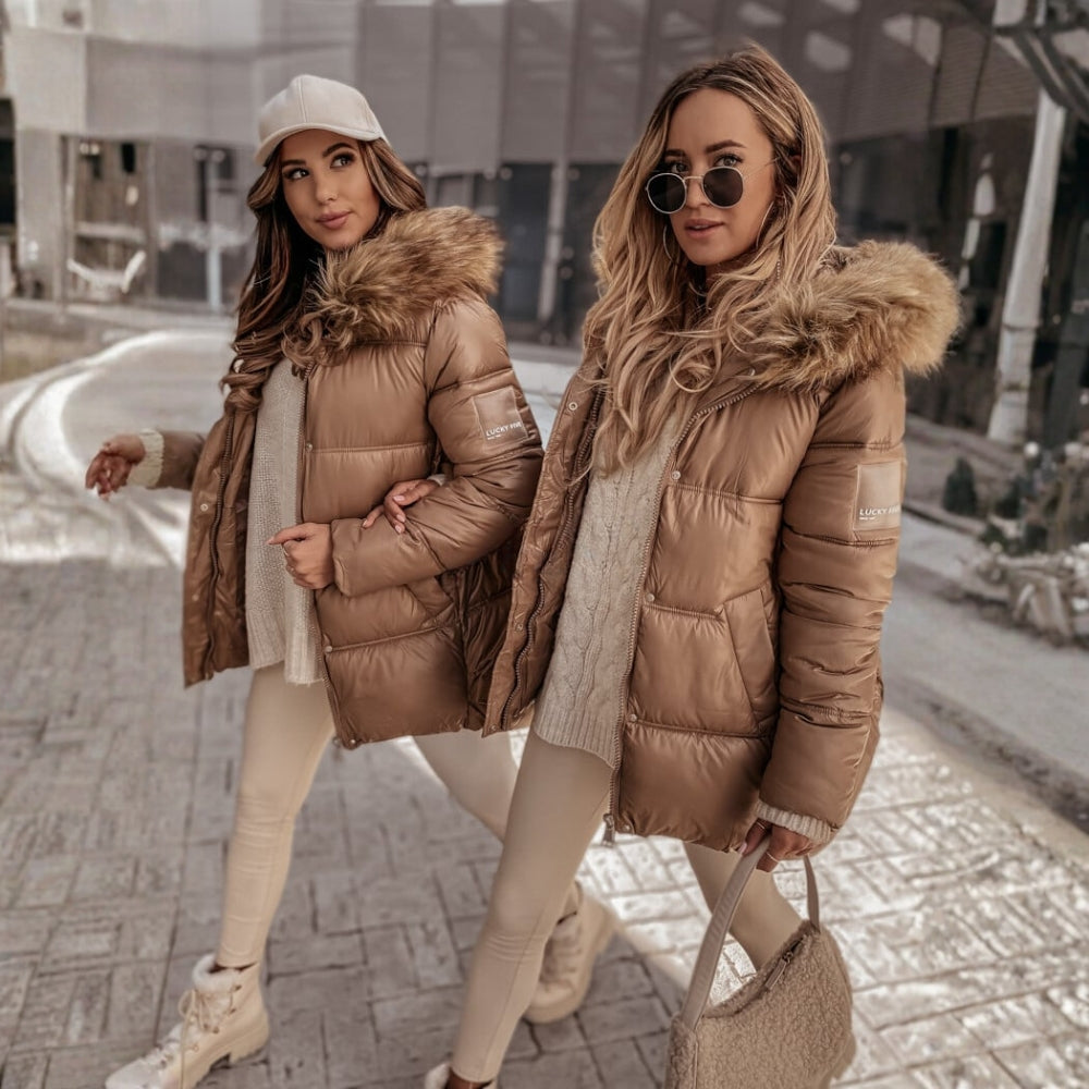 Silvia – pikowany płaszcz na zamek