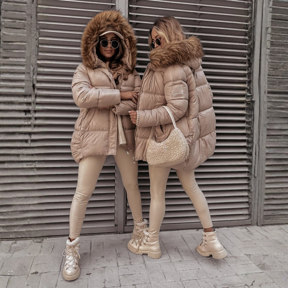 Silvia – pikowany płaszcz na zamek