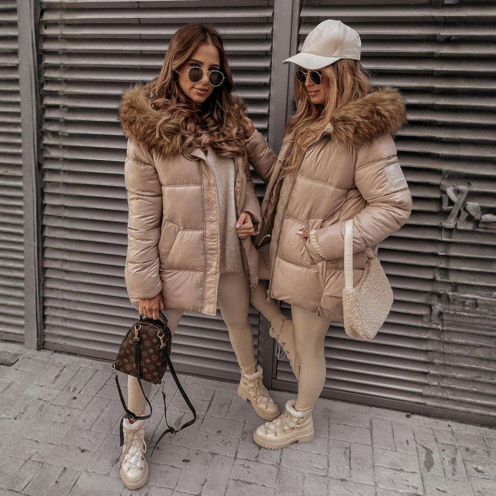 Silvia – pikowany płaszcz na zamek