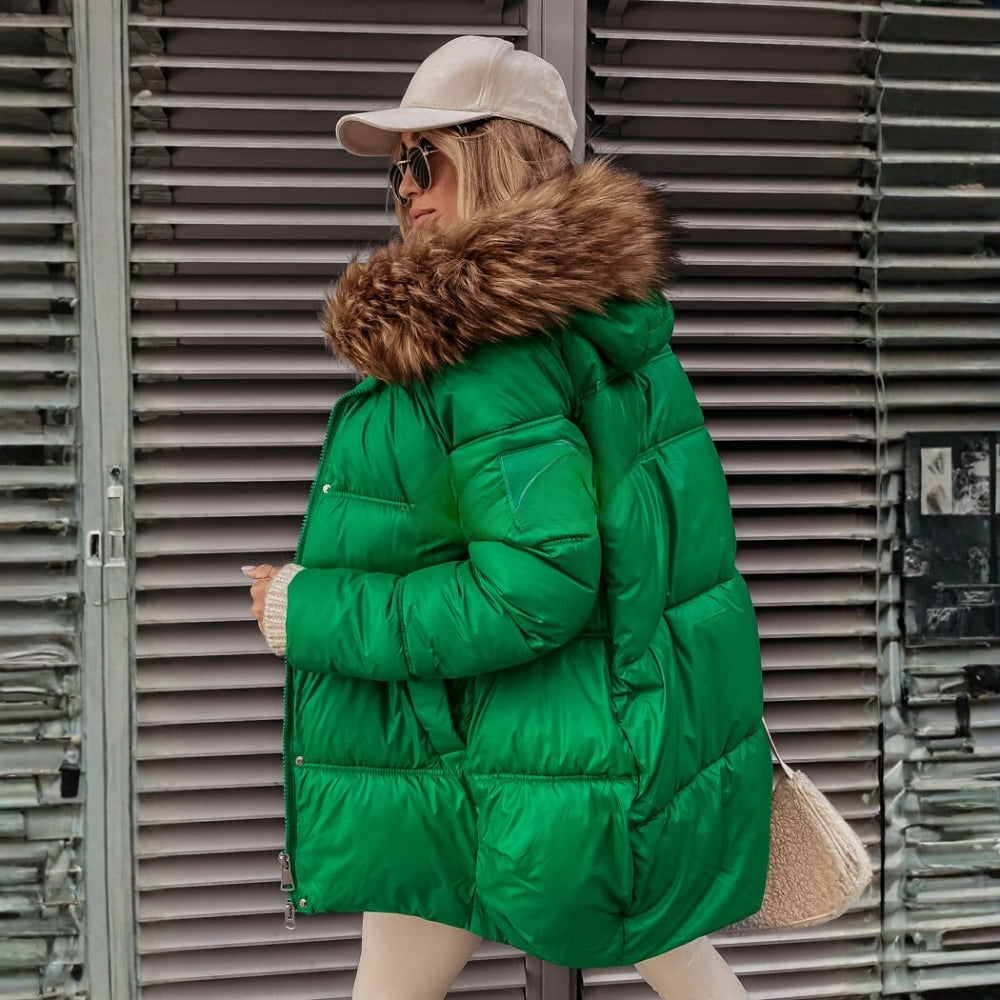 Silvia – pikowany płaszcz na zamek