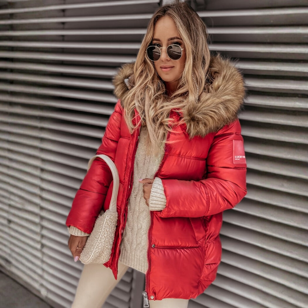 Silvia – pikowany płaszcz na zamek