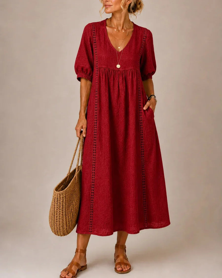 Julie | V-Neck Maxi Dress