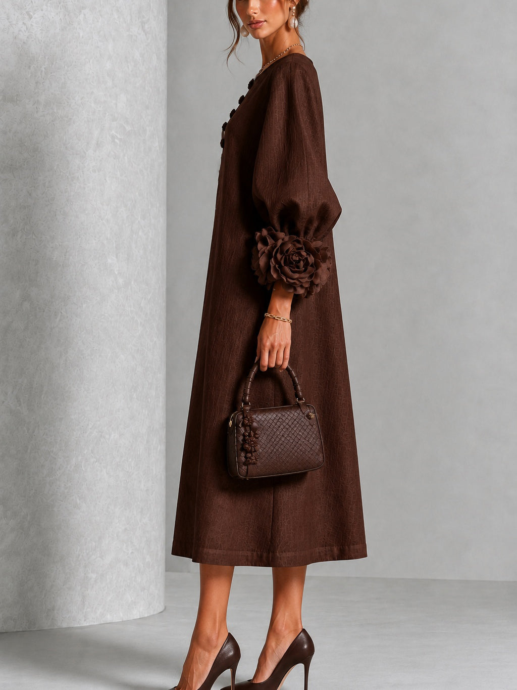 The Edwina Petal Midi Dress