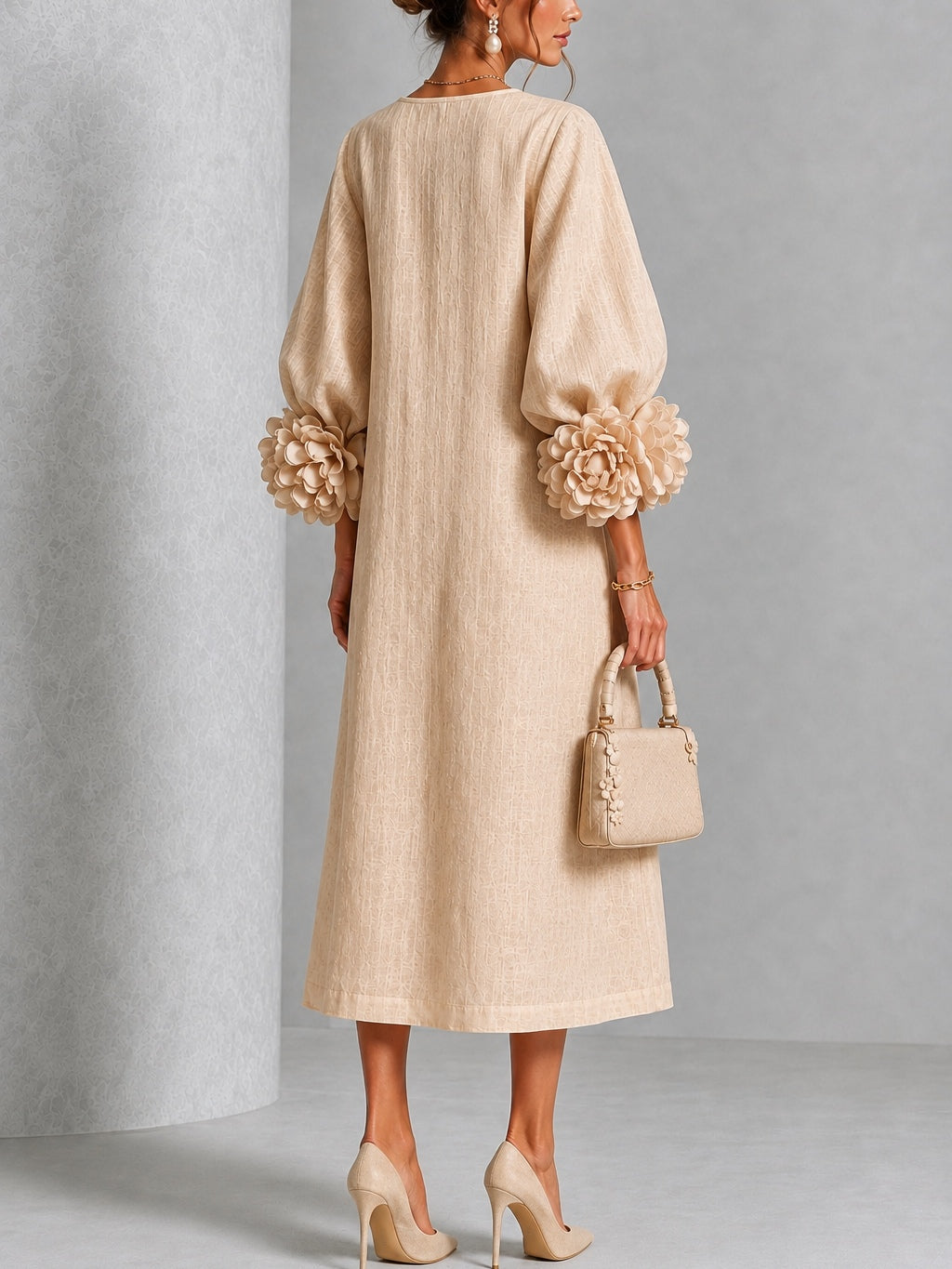 The Hazel Petal Midi Dress