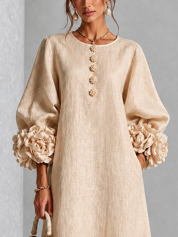 The Hazel Petal Midi Dress