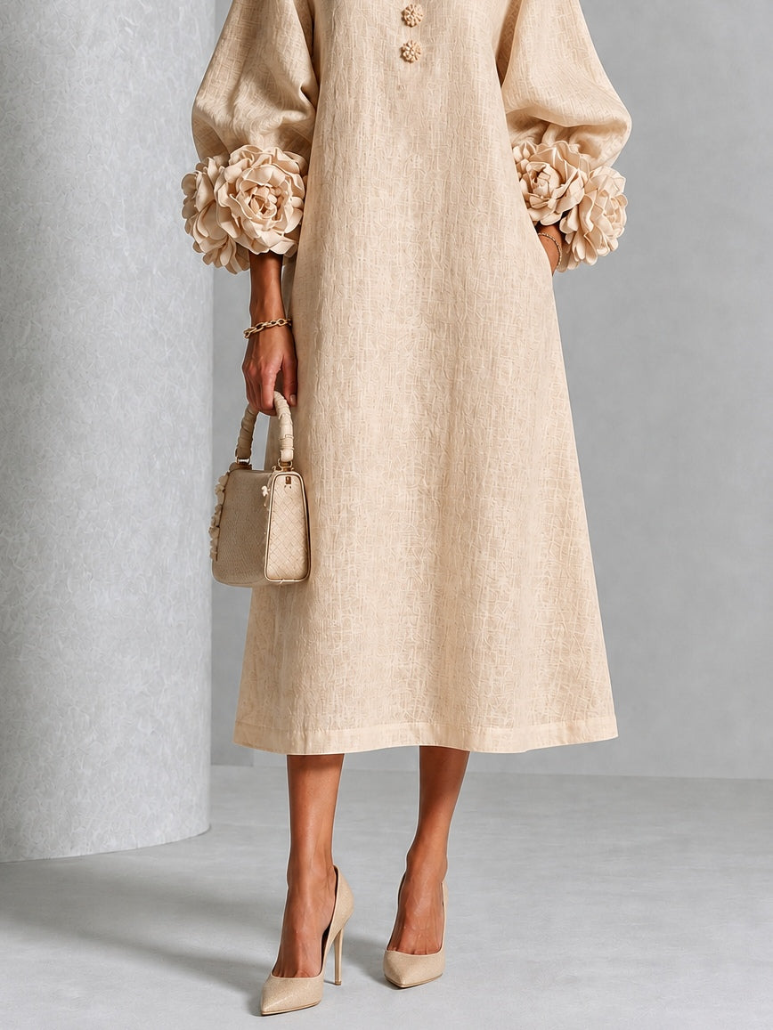 The Hazel Petal Midi Dress