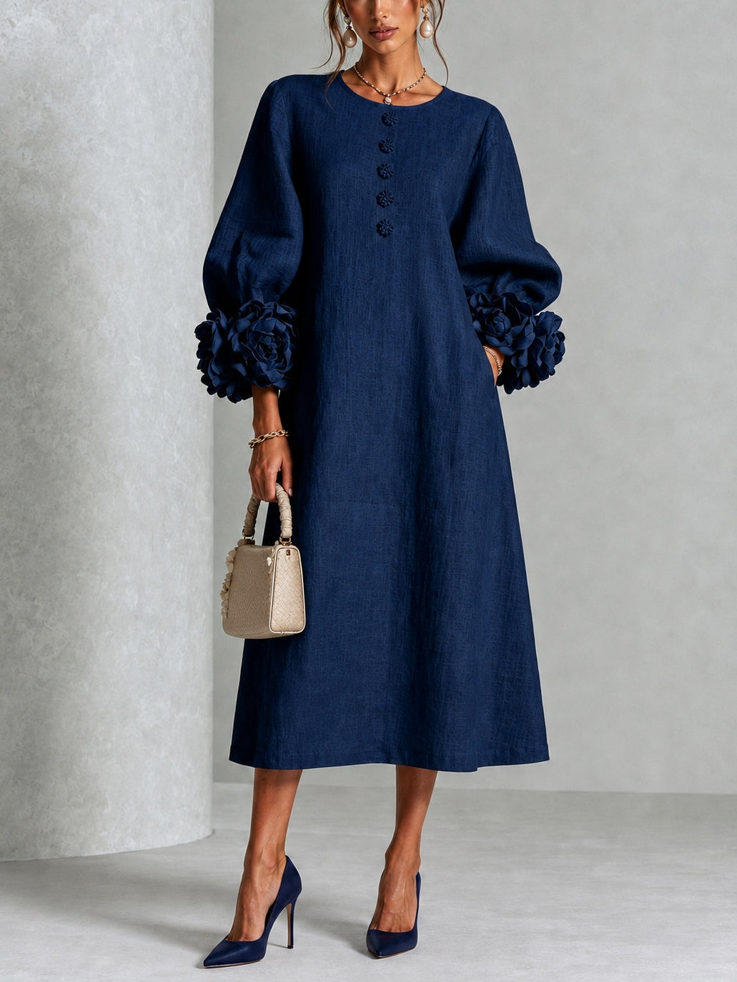 The Isobel Petal Midi Dress
