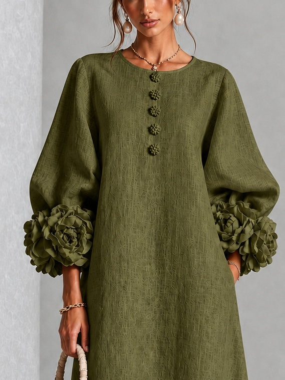 The Sybil Petal Midi Dress