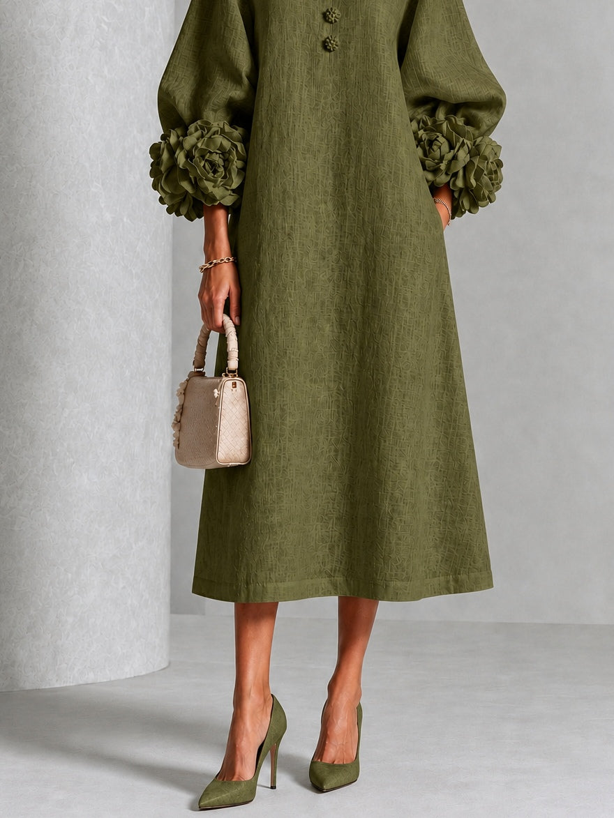 The Sybil Petal Midi Dress
